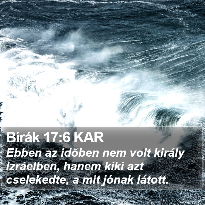 Bírák 17:6 KAR Bible Study