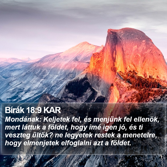 Bírák 18:9 KAR Bible Study