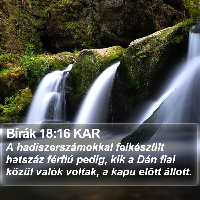 Bírák 18:16 KAR Bible Study