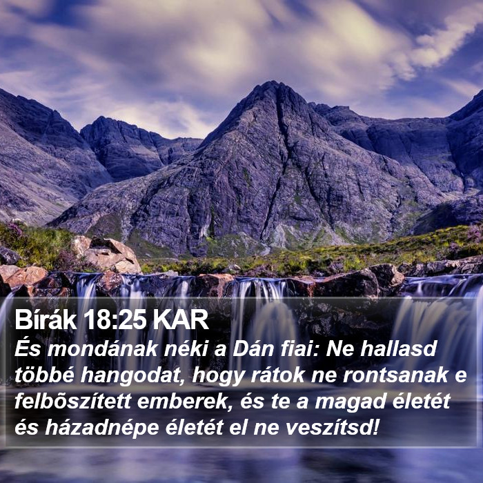 Bírák 18:25 KAR Bible Study