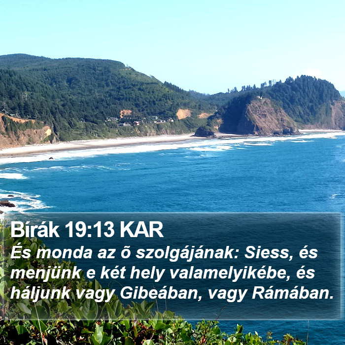 Bírák 19:13 KAR Bible Study