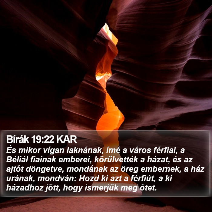 Bírák 19:22 KAR Bible Study