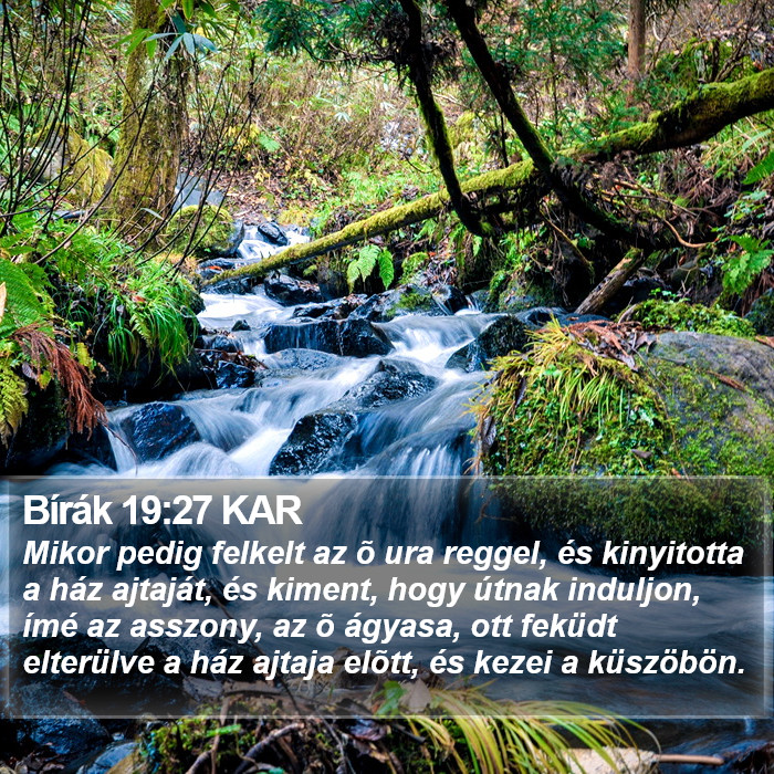 Bírák 19:27 KAR Bible Study