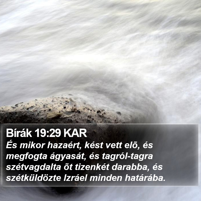 Bírák 19:29 KAR Bible Study