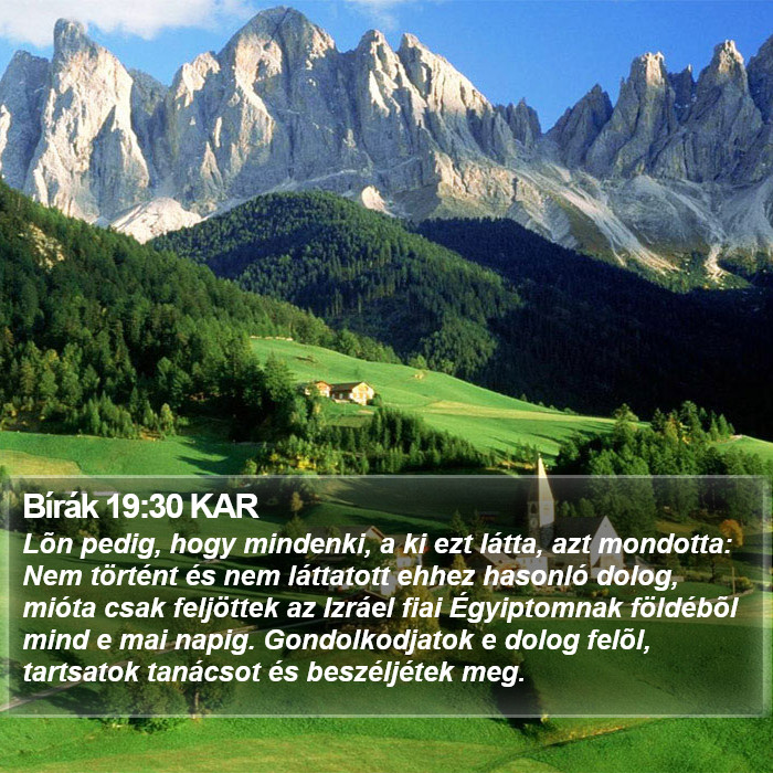 Bírák 19:30 KAR Bible Study