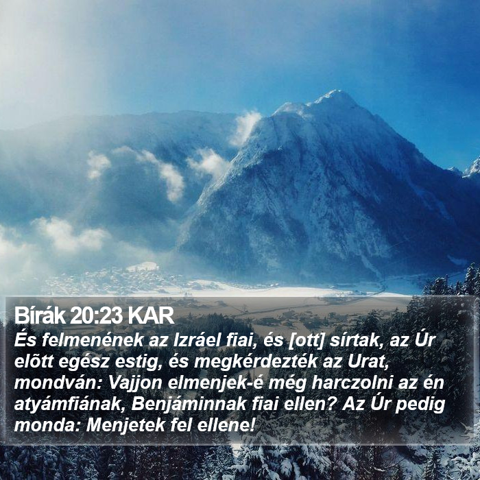 Bírák 20:23 KAR Bible Study