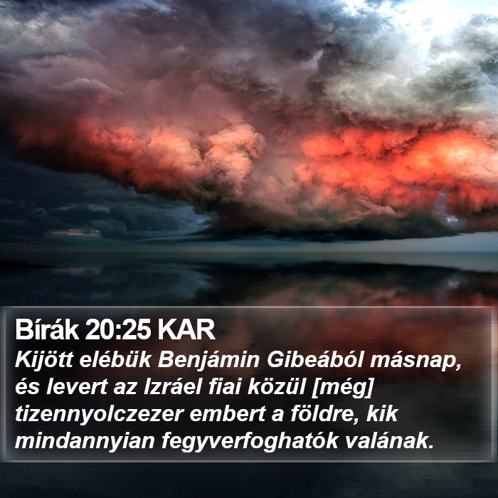 Bírák 20:25 KAR Bible Study