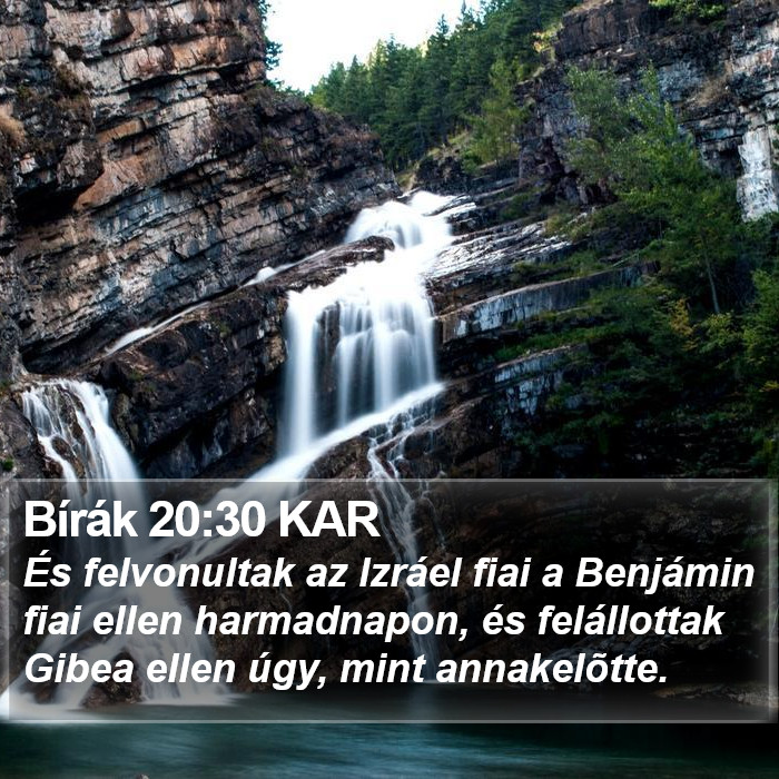 Bírák 20:30 KAR Bible Study