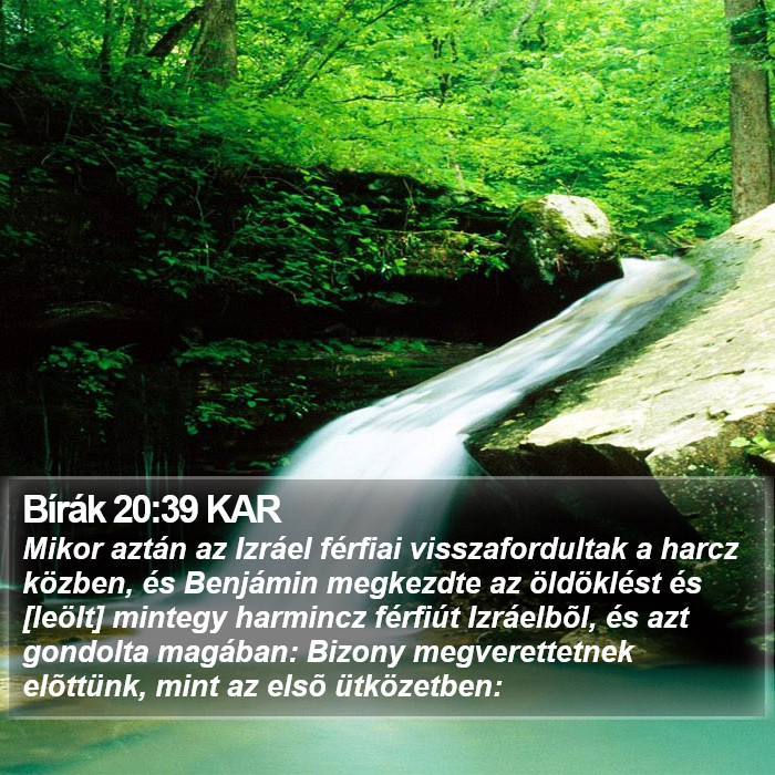 Bírák 20:39 KAR Bible Study