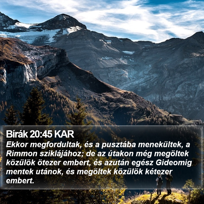 Bírák 20:45 KAR Bible Study