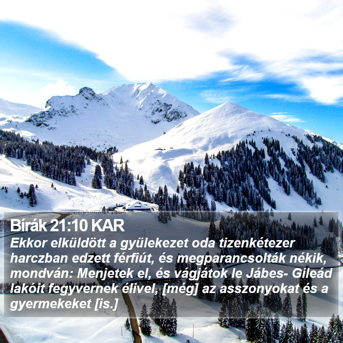 Bírák 21:10 KAR Bible Study