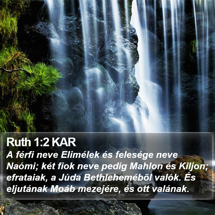 Ruth 1:2 KAR Bible Study