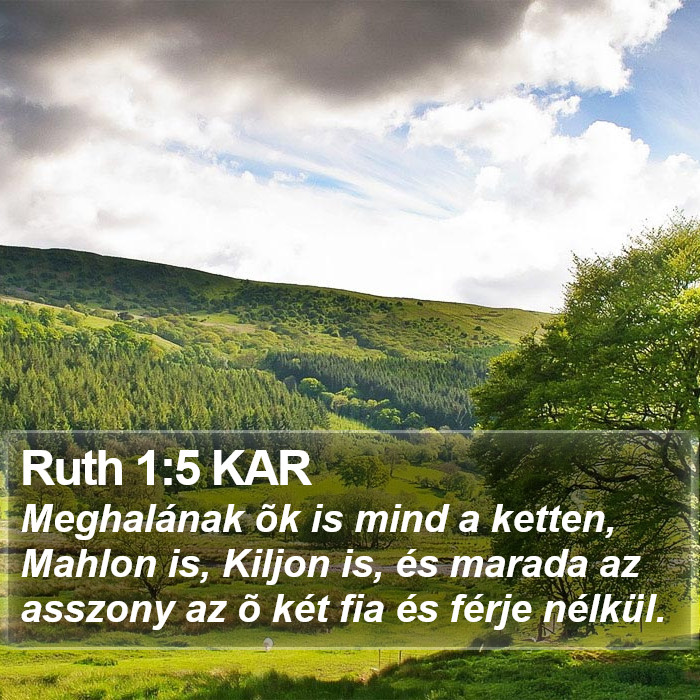 Ruth 1:5 KAR Bible Study