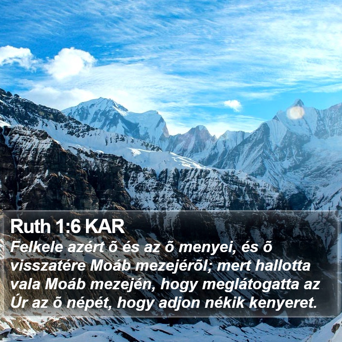 Ruth 1:6 KAR Bible Study