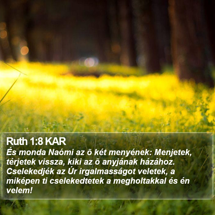 Ruth 1:8 KAR Bible Study