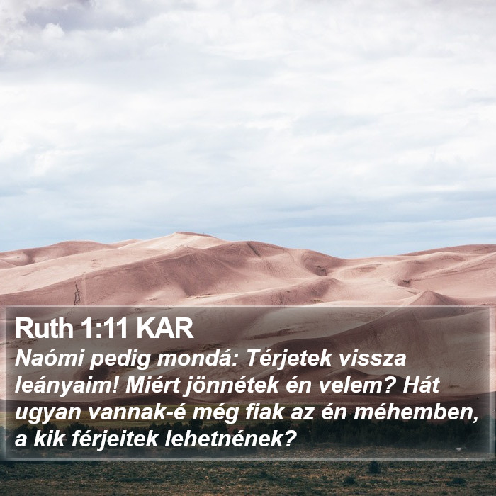 Ruth 1:11 KAR Bible Study