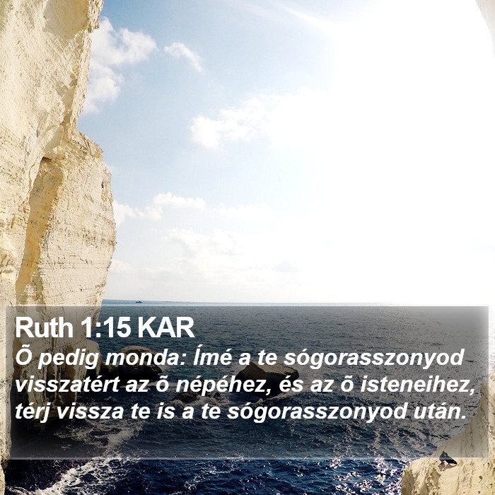 Ruth 1:15 KAR Bible Study