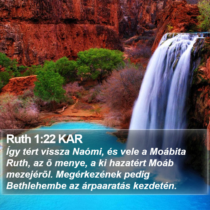 Ruth 1:22 KAR Bible Study