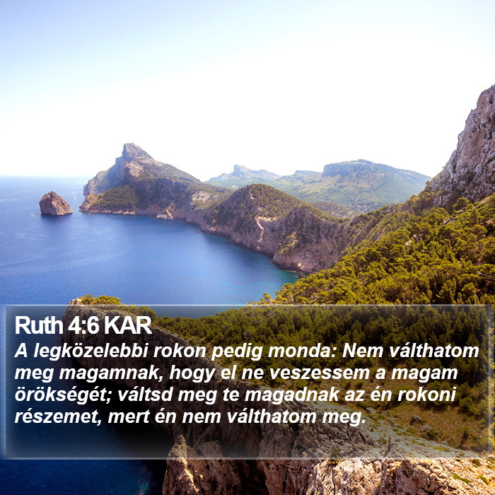 Ruth 4:6 KAR Bible Study