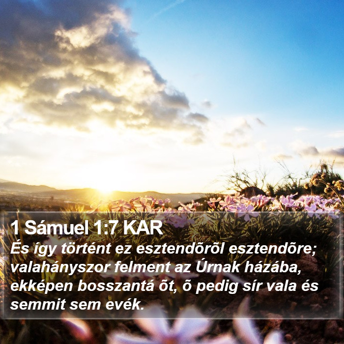 1 Sámuel 1:7 KAR Bible Study