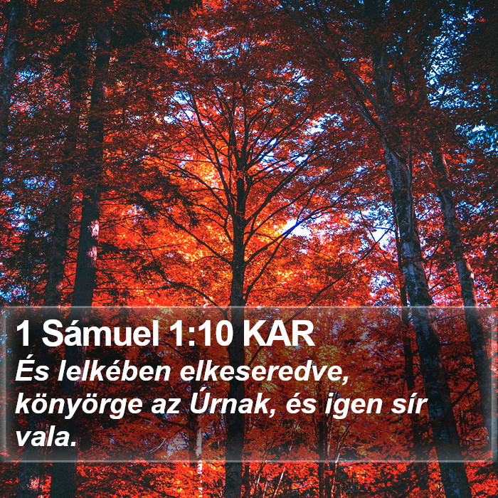 1 Sámuel 1:10 KAR Bible Study