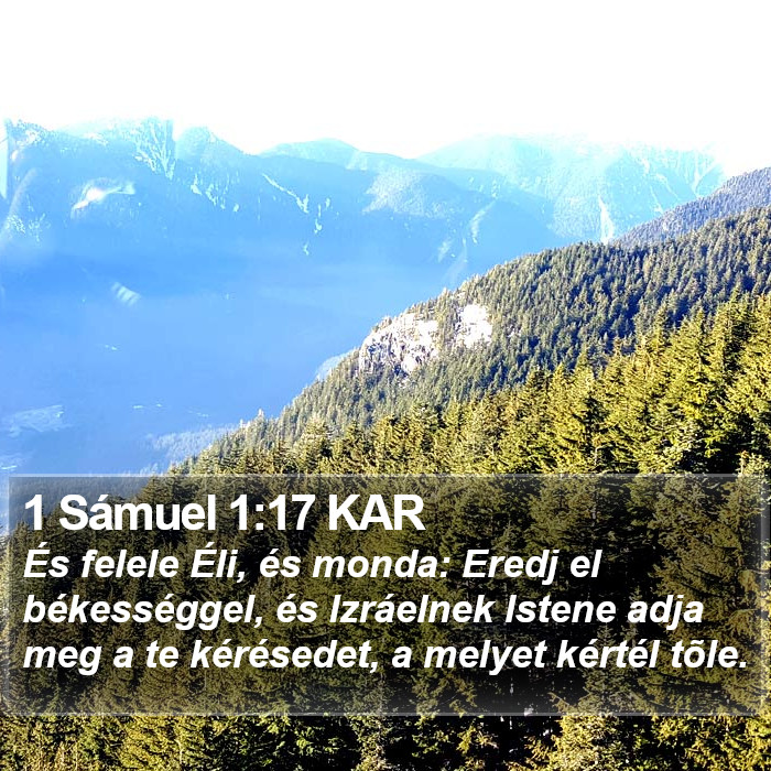 1 Sámuel 1:17 KAR Bible Study