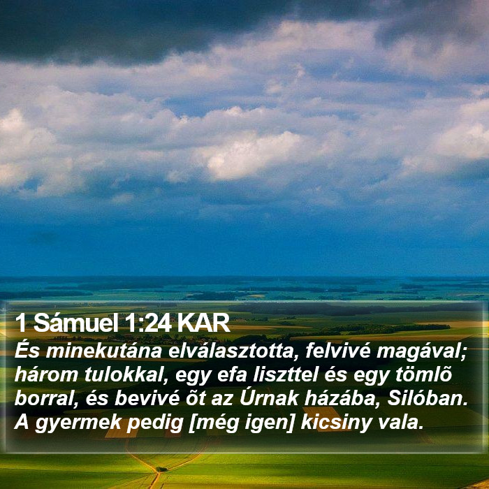 1 Sámuel 1:24 KAR Bible Study