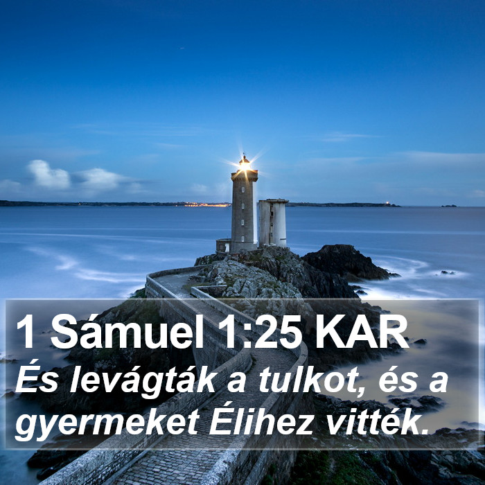 1 Sámuel 1:25 KAR Bible Study