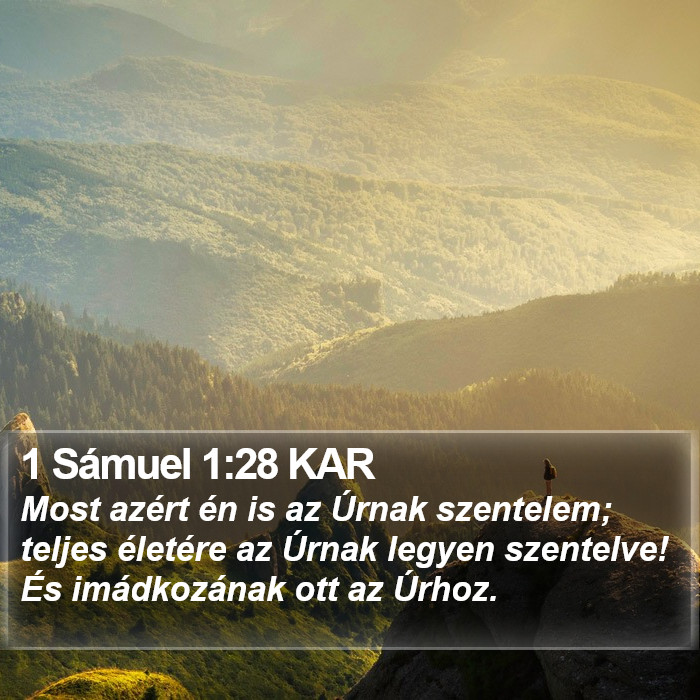 1 Sámuel 1:28 KAR Bible Study