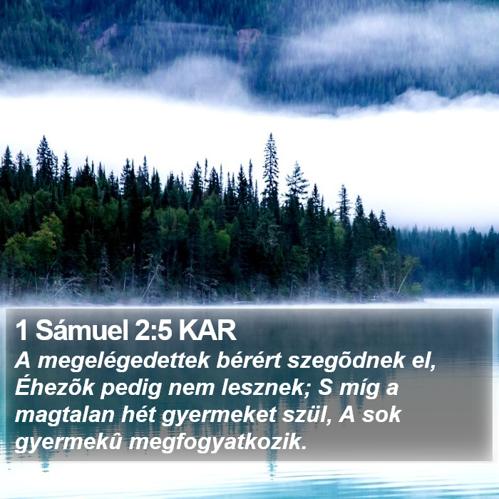 1 Sámuel 2:5 KAR Bible Study