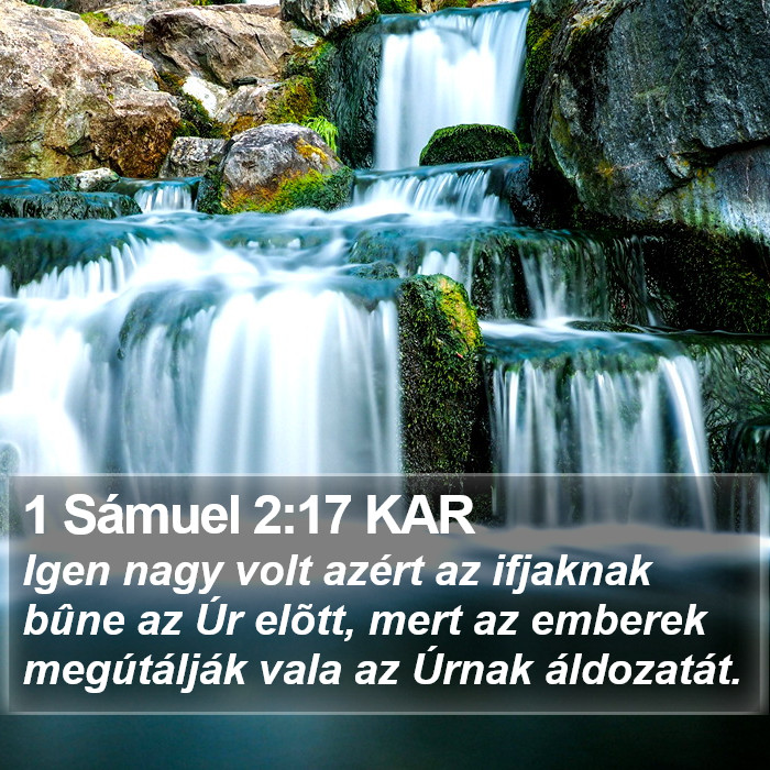 1 Sámuel 2:17 KAR Bible Study