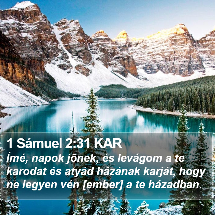 1 Sámuel 2:31 KAR Bible Study