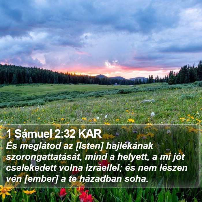 1 Sámuel 2:32 KAR Bible Study