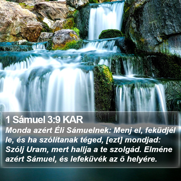 1 Sámuel 3:9 KAR Bible Study