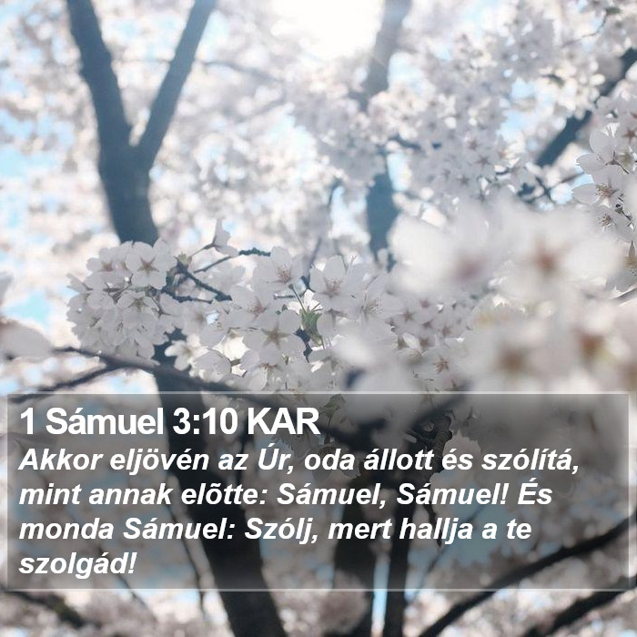 1 Sámuel 3:10 KAR Bible Study