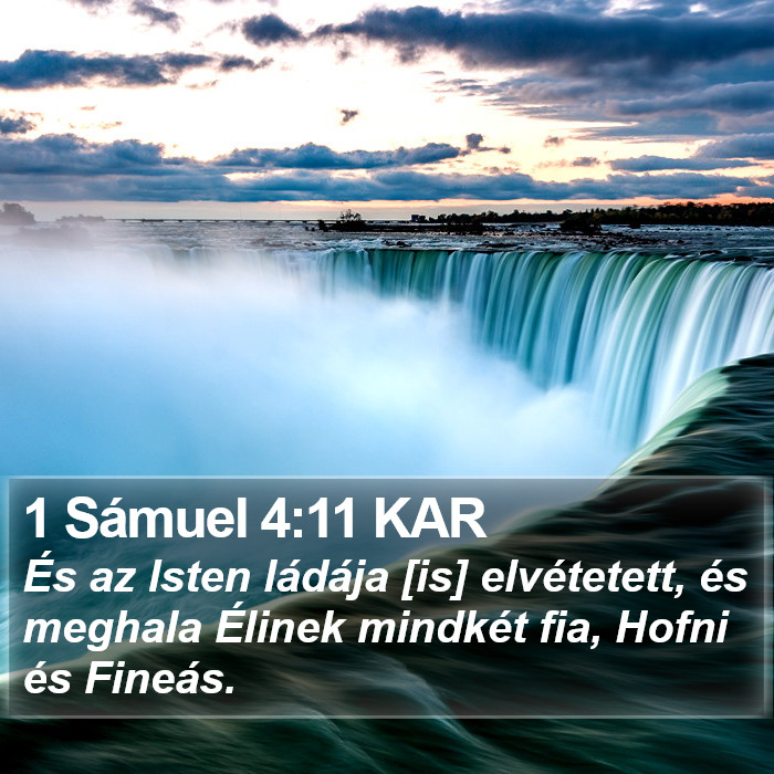 1 Sámuel 4:11 KAR Bible Study