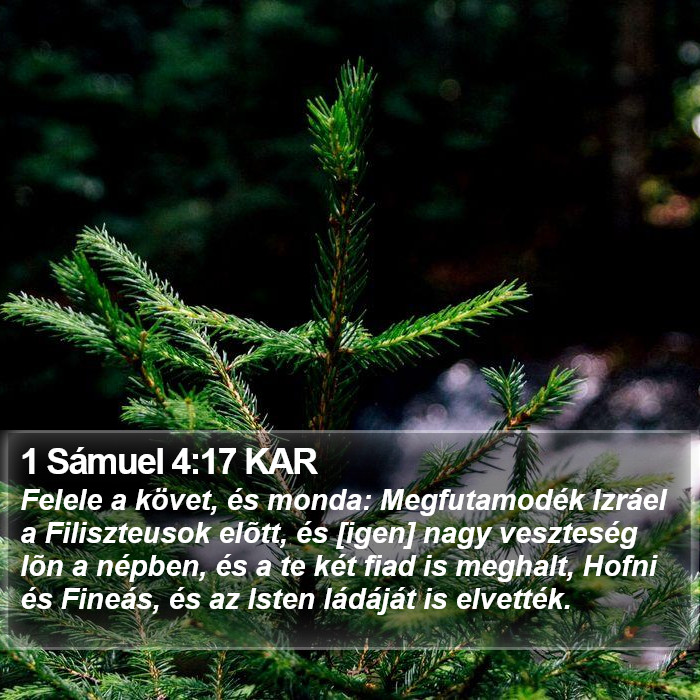 1 Sámuel 4:17 KAR Bible Study