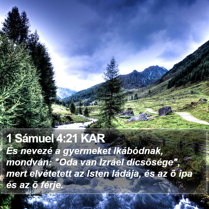 1 Sámuel 4:21 KAR Bible Study