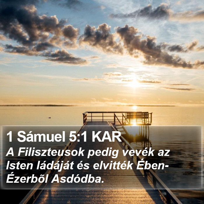 1 Sámuel 5:1 KAR Bible Study