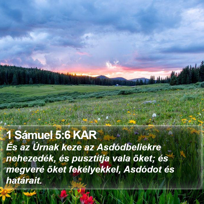 1 Sámuel 5:6 KAR Bible Study