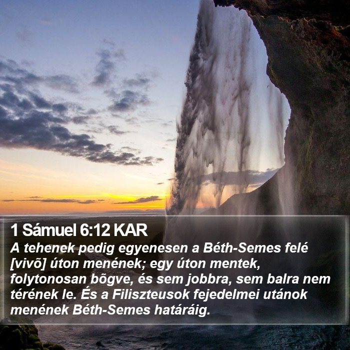 1 Sámuel 6:12 KAR Bible Study