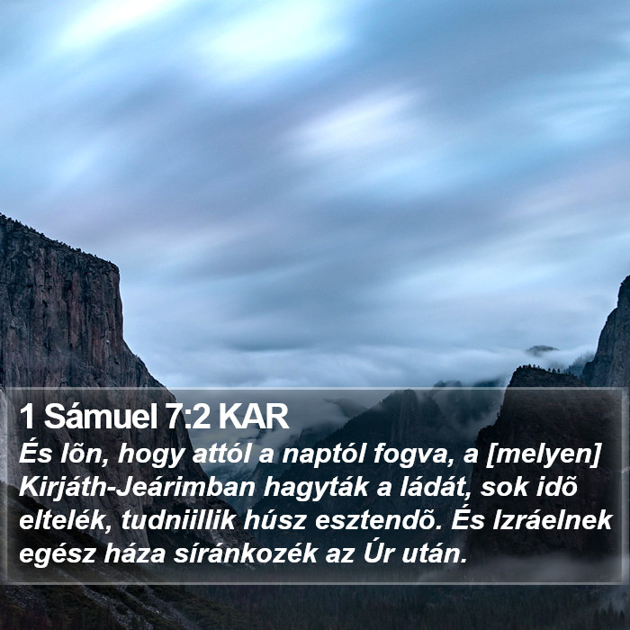 1 Sámuel 7:2 KAR Bible Study