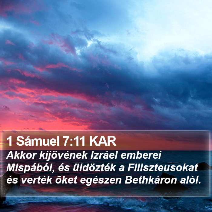 1 Sámuel 7:11 KAR Bible Study