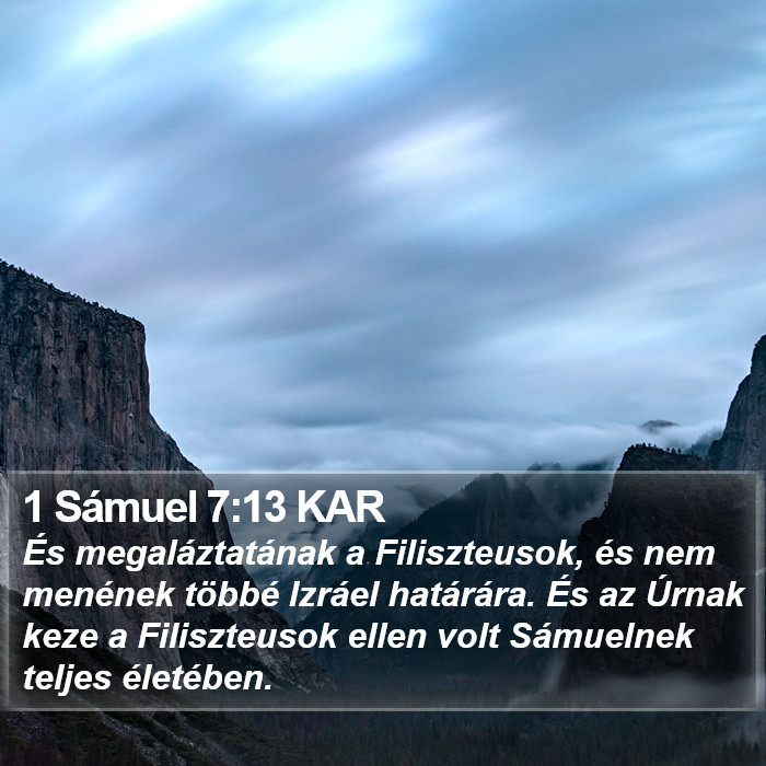 1 Sámuel 7:13 KAR Bible Study