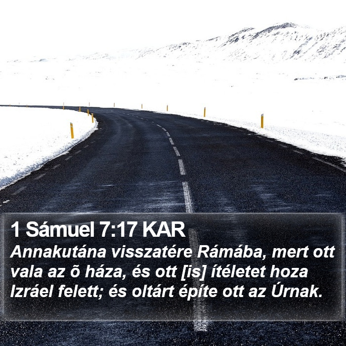 1 Sámuel 7:17 KAR Bible Study