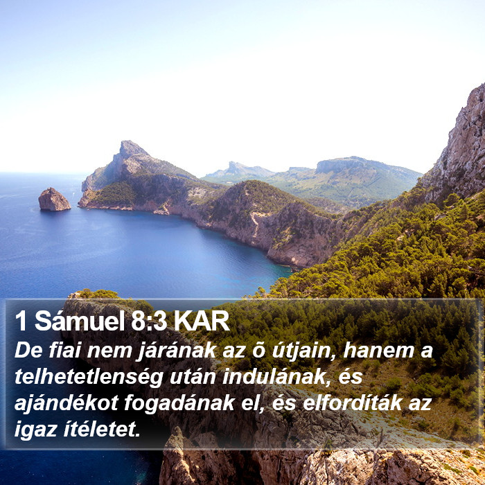 1 Sámuel 8:3 KAR Bible Study