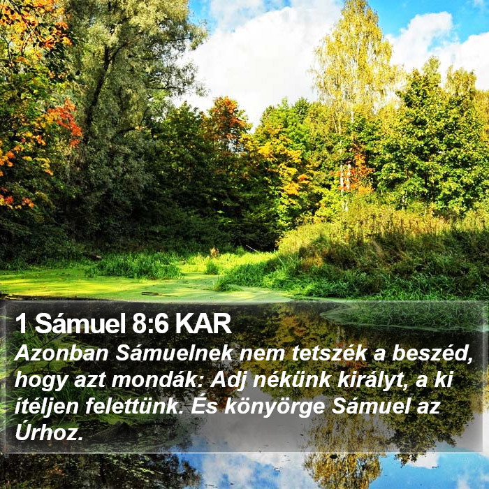 1 Sámuel 8:6 KAR Bible Study