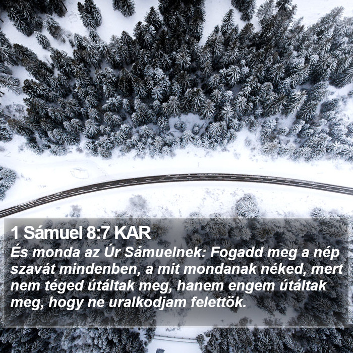 1 Sámuel 8:7 KAR Bible Study