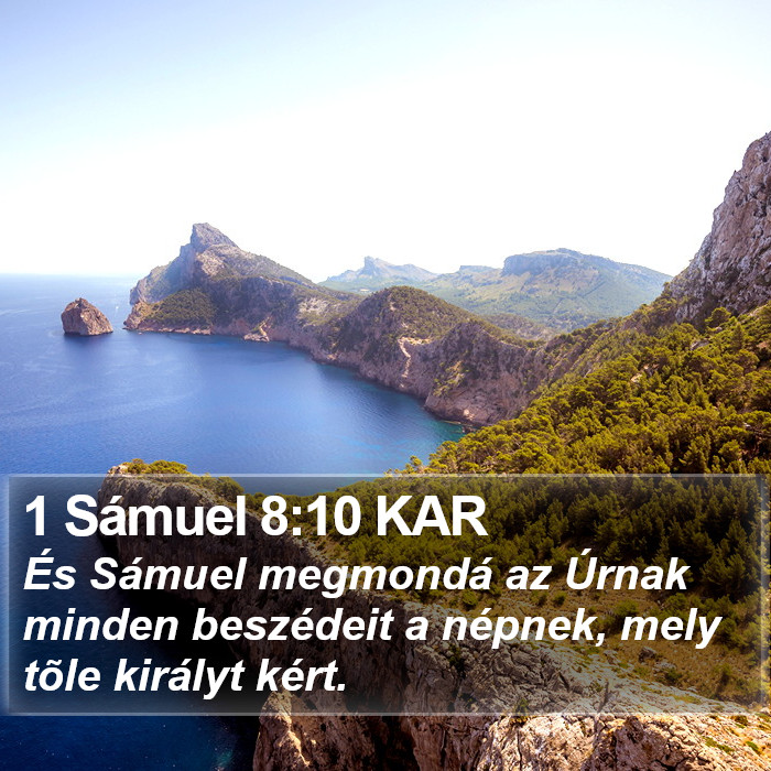1 Sámuel 8:10 KAR Bible Study