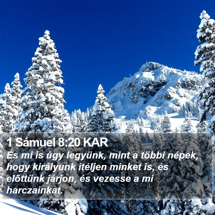 1 Sámuel 8:20 KAR Bible Study